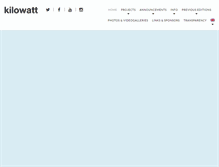 Tablet Screenshot of kilowattfestival.it